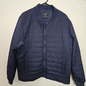 Nordstrom Men's shop Puffer Jacket Navy Blue Size Xl